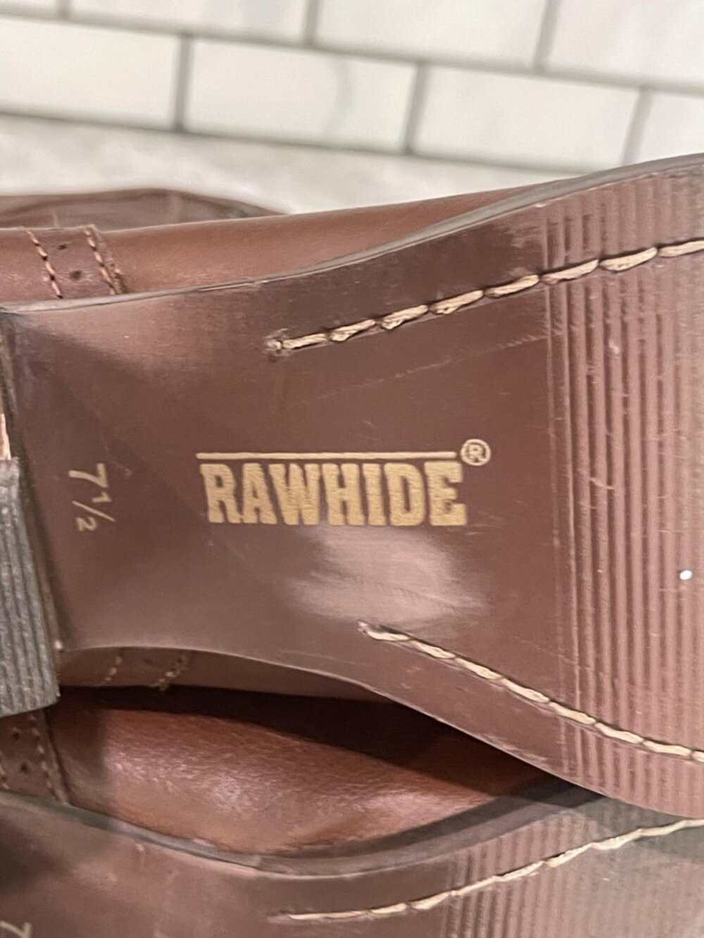 Rawhide Abilene Boots Size 7.5 Victorian Lace Up Brown Leather Cosplay Packer - Picture 9 of 16